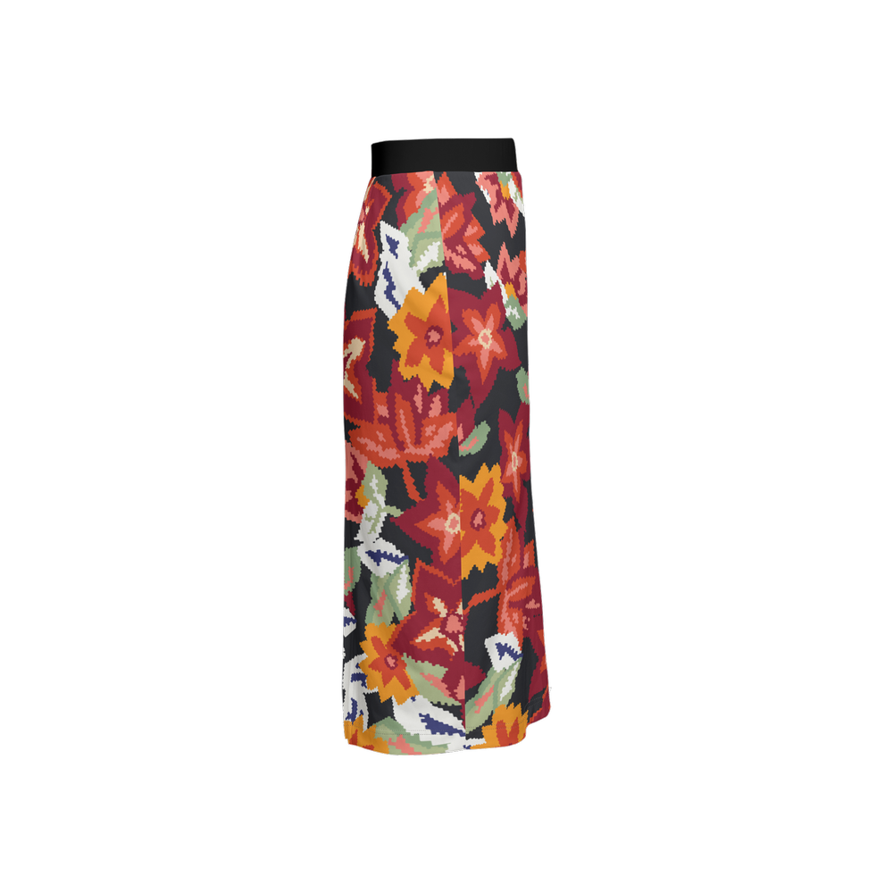 Laira Back Split Pencil Skirt-Heavy Knit
