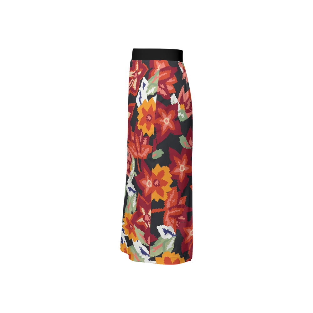 Laira Back Split Pencil Skirt-Heavy Knit