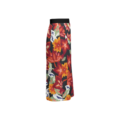 Laira Back Split Pencil Skirt-Heavy Knit